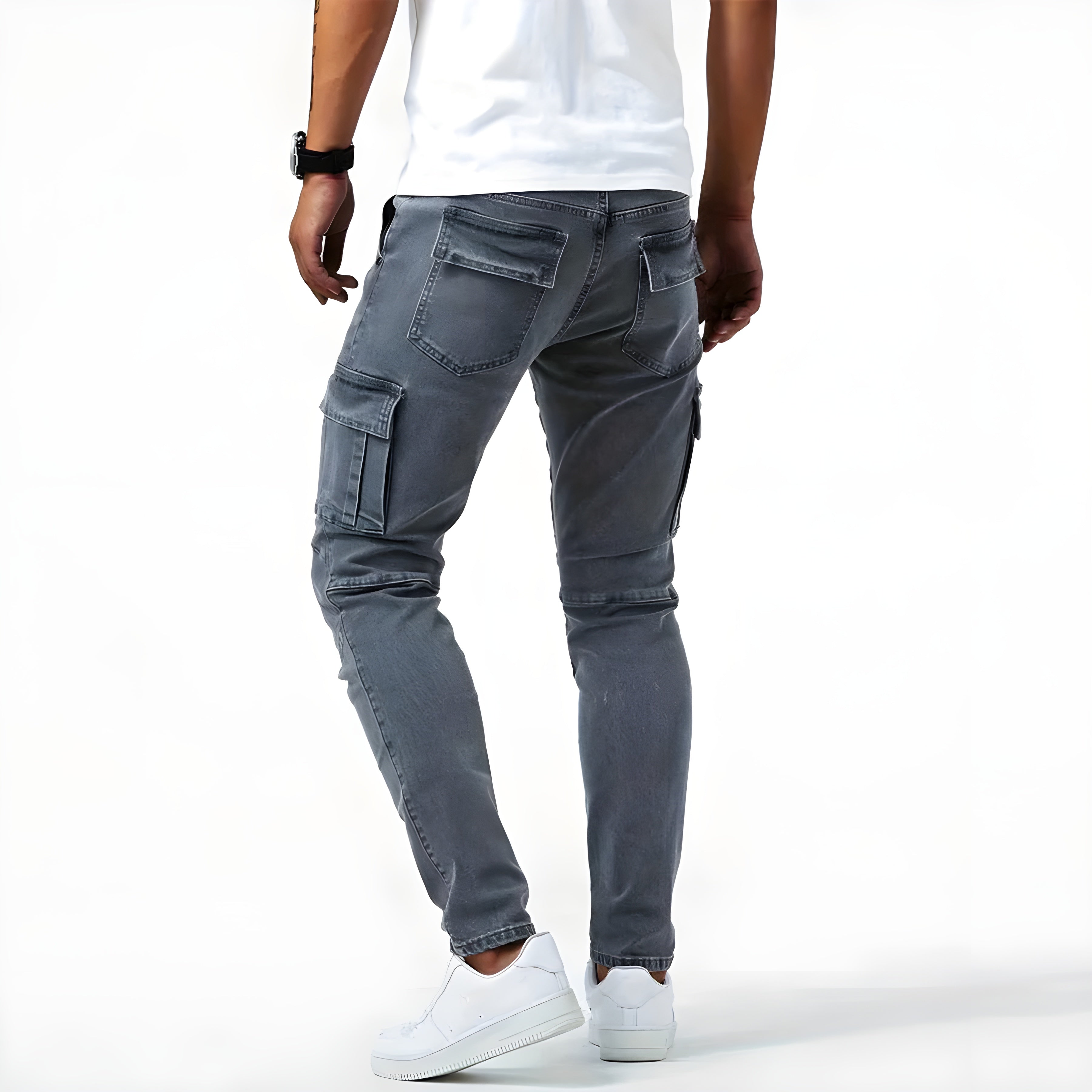 Deryn™ Stretch-Denim Cargo-housut