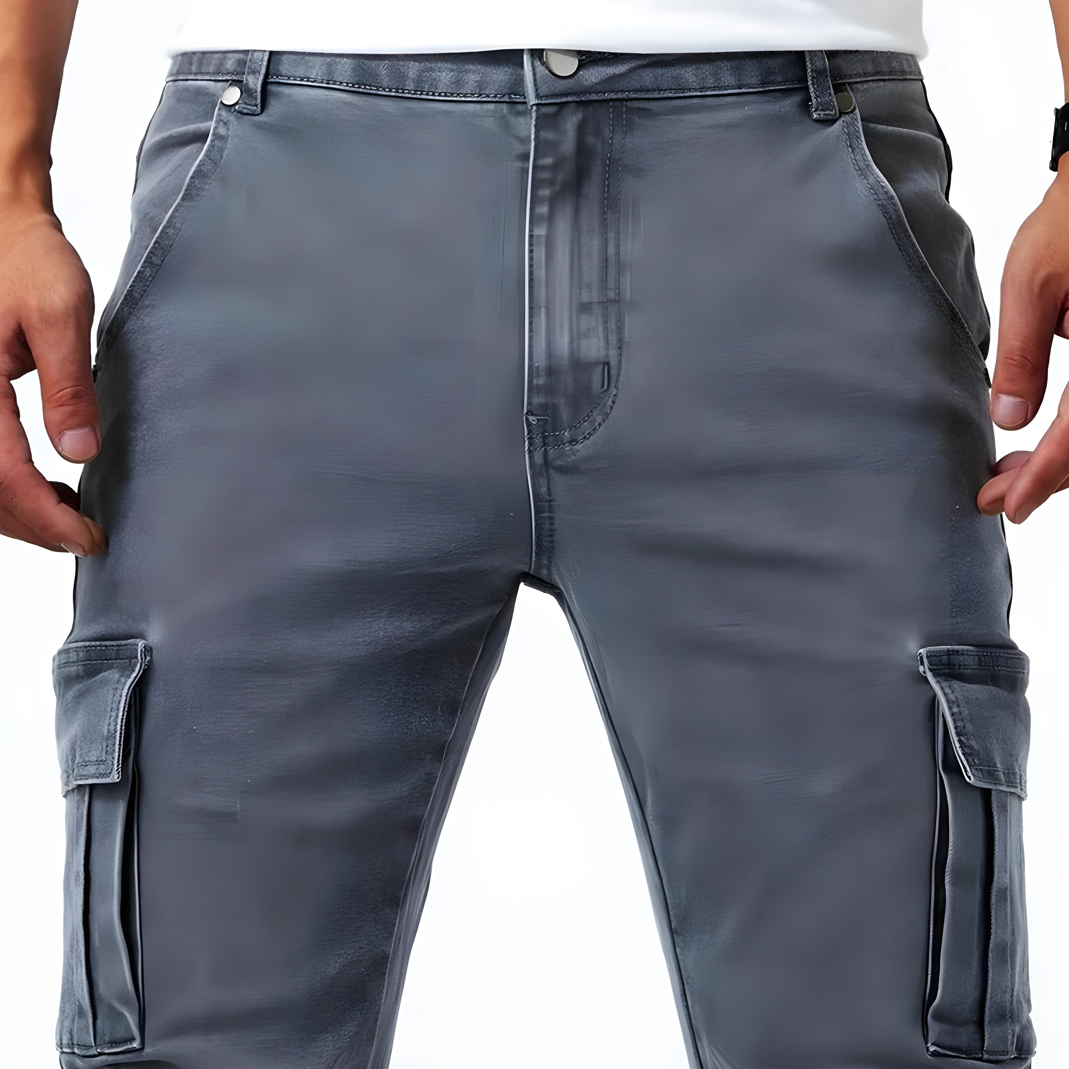 Deryn™ Stretch-Denim Cargo-housut