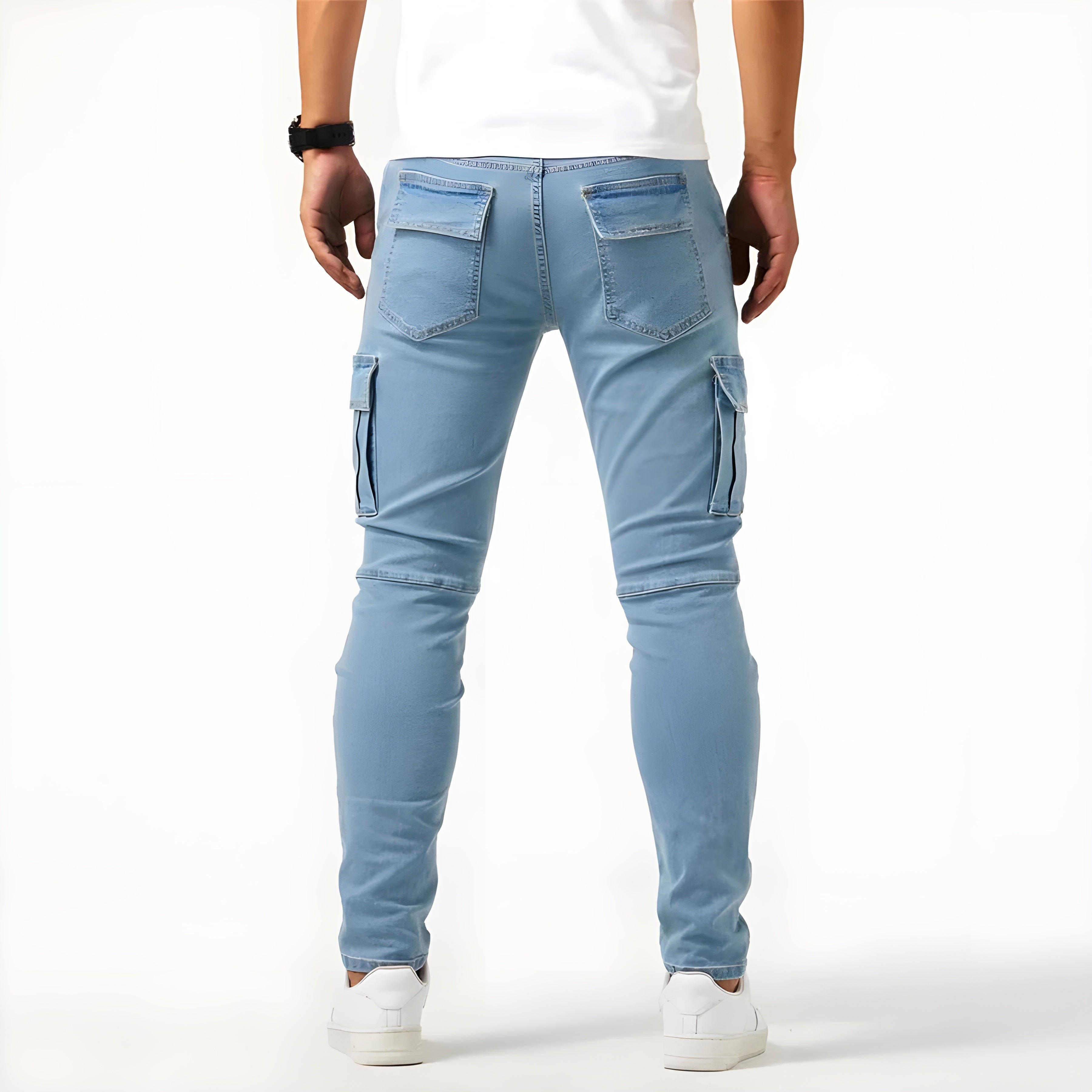 Deryn™ Stretch-Denim Cargo-housut